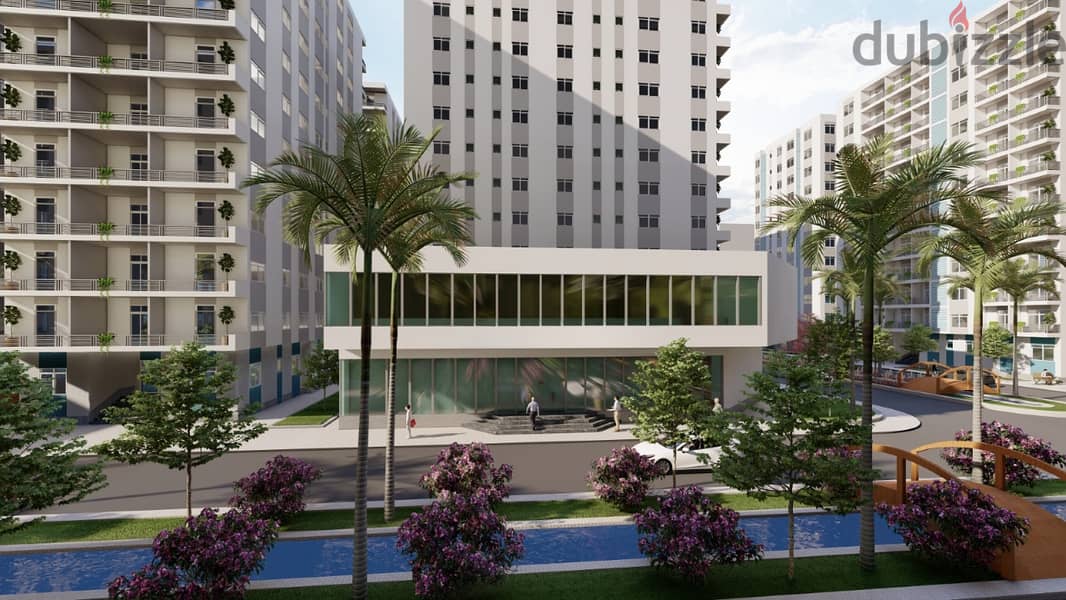 150 sqm apartment, immediate receipt, in the heart of Nasr City, with a 30% down payment, in Green Oasis Compound 10