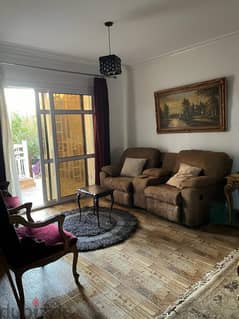 Furnished apartment for rent in Madinaty, 96 meters in B7 View Wide Garden 0