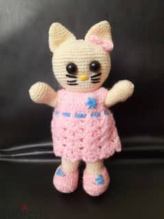 Handmade puppet قطة كروشيه هاند ميد