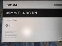 sigma 35mm F1.4 for SONY (NEW)