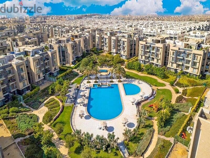 Apartment for immediate receipt in installments 133m on the southern ninety next to the AUC in Galleria Moon Valley Compound 6