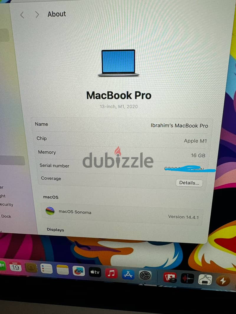 MacBook Pro m1 16Ram 2020 مشحون ٣٧ مره !! 2