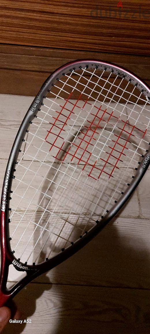 ٢ مضرب اسكواش حالة ممتازة Wilson squash racket 7