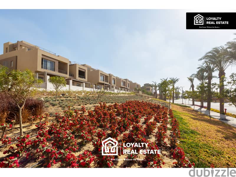 "Apartment with garden for sale in Palm Hills Compound, New Cairo. ready to move" 2