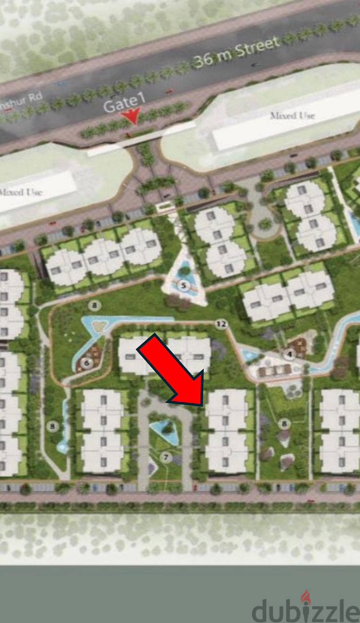 Apartment 150m For Sale Terrace front of Hyper 1 Sheikh Zayed By HDP/شقة 150م ع الفيو للبيع بتقسيط ع 9 سنين تيراس امام هايبر1 ملك بنك التعمير والاسكان 1