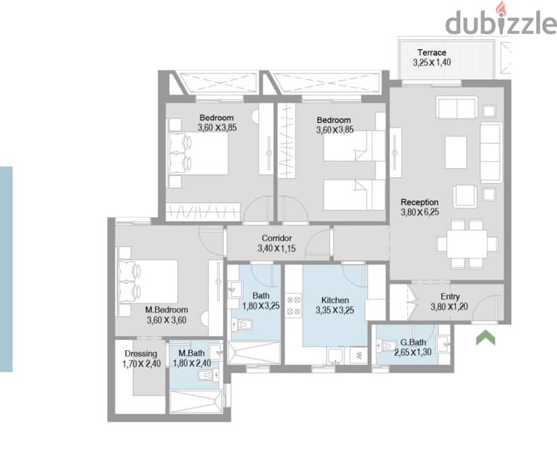 Apartment 150m For Sale Terrace front of Hyper 1 Sheikh Zayed By HDP/شقة 150م ع الفيو للبيع بتقسيط ع 9 سنين تيراس امام هايبر1 ملك بنك التعمير والاسكان 2
