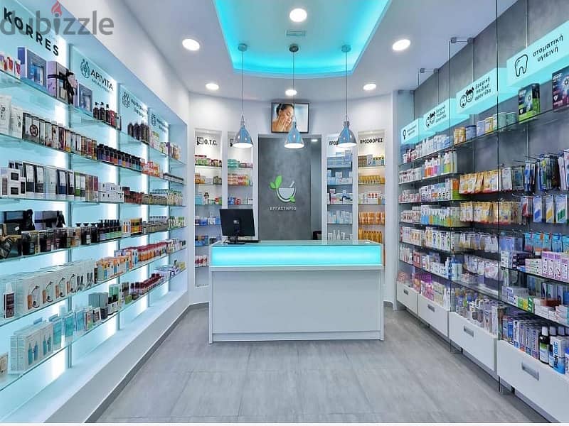A pharmacy for sale in a main square serving 114 clinics in the first commercial area will be operated in installments for 7 years. 7
