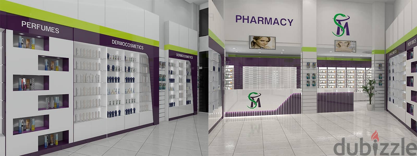 A pharmacy for sale in a main square serving 114 clinics in the first commercial area will be operated in installments for 7 years. 9
