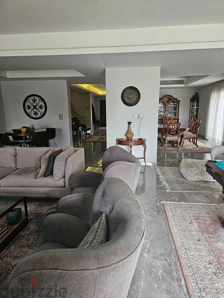 Semi furnished villa first row in Katamya Duens 3