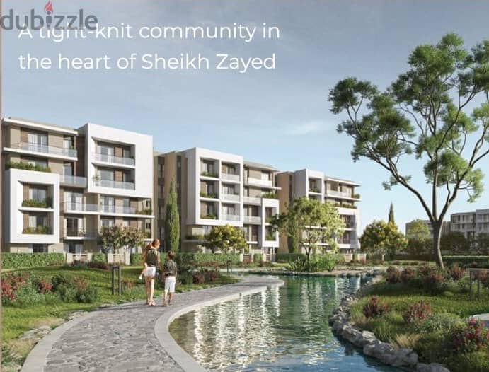 شقة '102م' للبيع بمشروع Terrace الشيخ زايد بالقرب من مول اركان بلازا 3