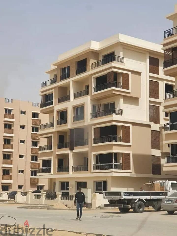 Apartment for sale in Sarai Compound, New Cairo Distinctive location next to Madinaty 5