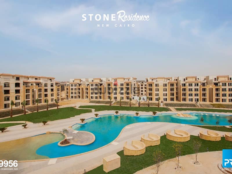 Receive your apartment immediately with equal installments in the heart of the Fifth Settlement, with a private garden area in Stone Residence 5