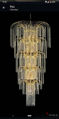 Crystal chandelier hanging- نجف كريستال معلق 0