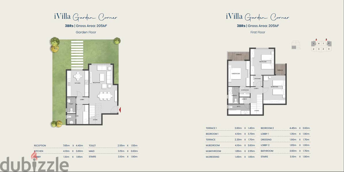 I-Villa Garden  للبيع من المالك فى Aliva-Mountain View بسعر الافتتاح ! 2