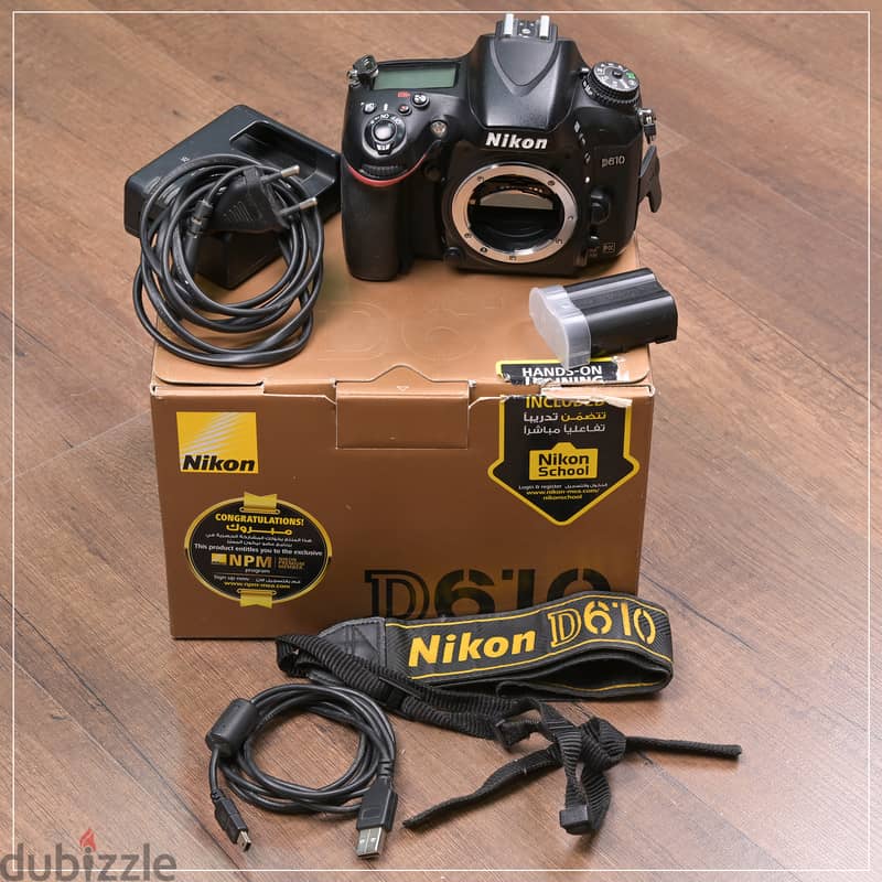 للبيع كاميرا Nikon D610 + Nikon Lense 24-70 2.8 + nikon 60mm 1
