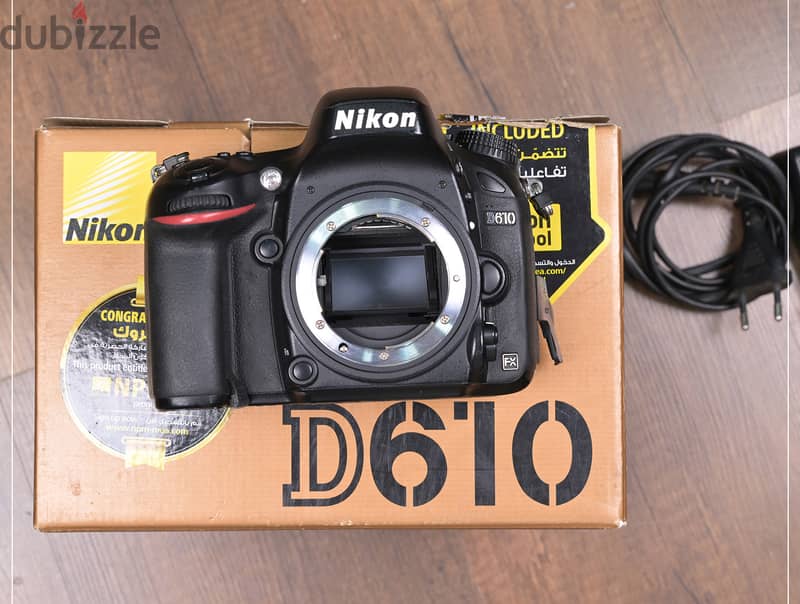 للبيع كاميرا Nikon D610 + Nikon Lense 24-70 2.8 + nikon 60mm 6