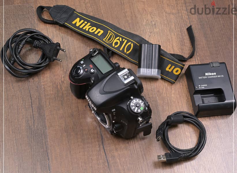 للبيع كاميرا Nikon D610 + Nikon Lense 24-70 2.8 + nikon 60mm 14