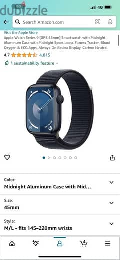 Like new apple watch 9 45 mm warranty accessories unused original band