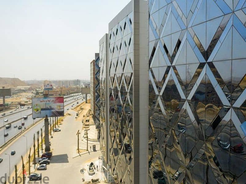 مكتب اداري للايجار 110 متر تشطيب كامل بالتكييفات والكاميرات في اداري وان  قطامية 5