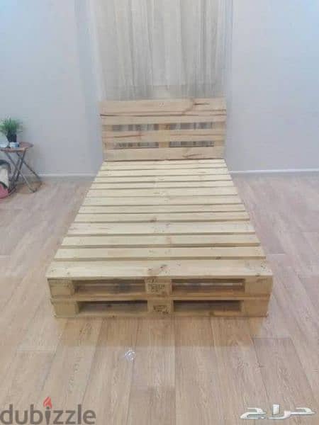 سرير  بالتات خشب 6