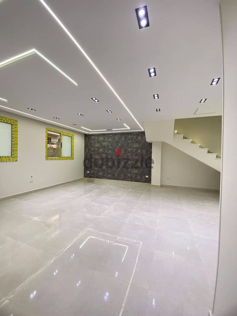 Duplex for sale, ultra super luxury finishing, in Al-Fardous, in front of Dreamland, 6 October 8