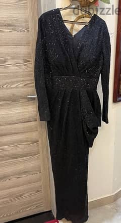فستان اسود سواريه / Black soiree dress1500
