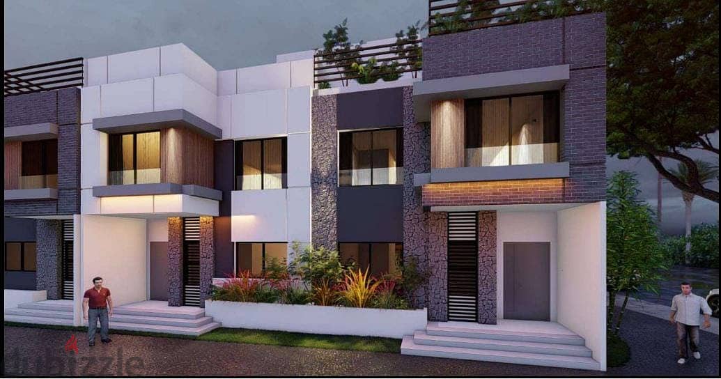 Exclusively and at a 25% discount, a townhouse with a private pool, a distinctive view, and a distinctive compound in New Mansoura 3