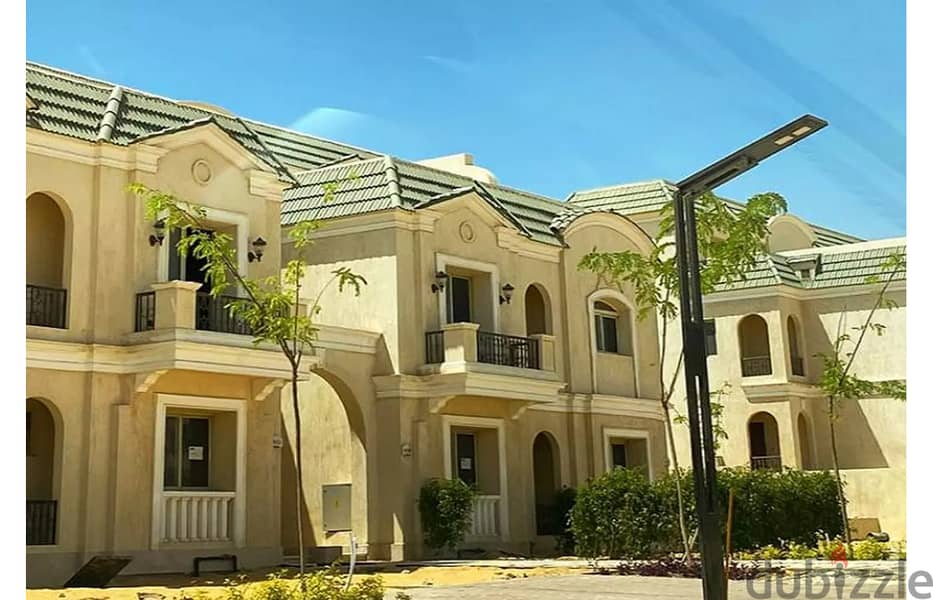 Townhouse villa for sale in Mostakbal City from El-ahly Sabour | At East | with pentouse + swimming pool view and a panoramic view of lagoon 7