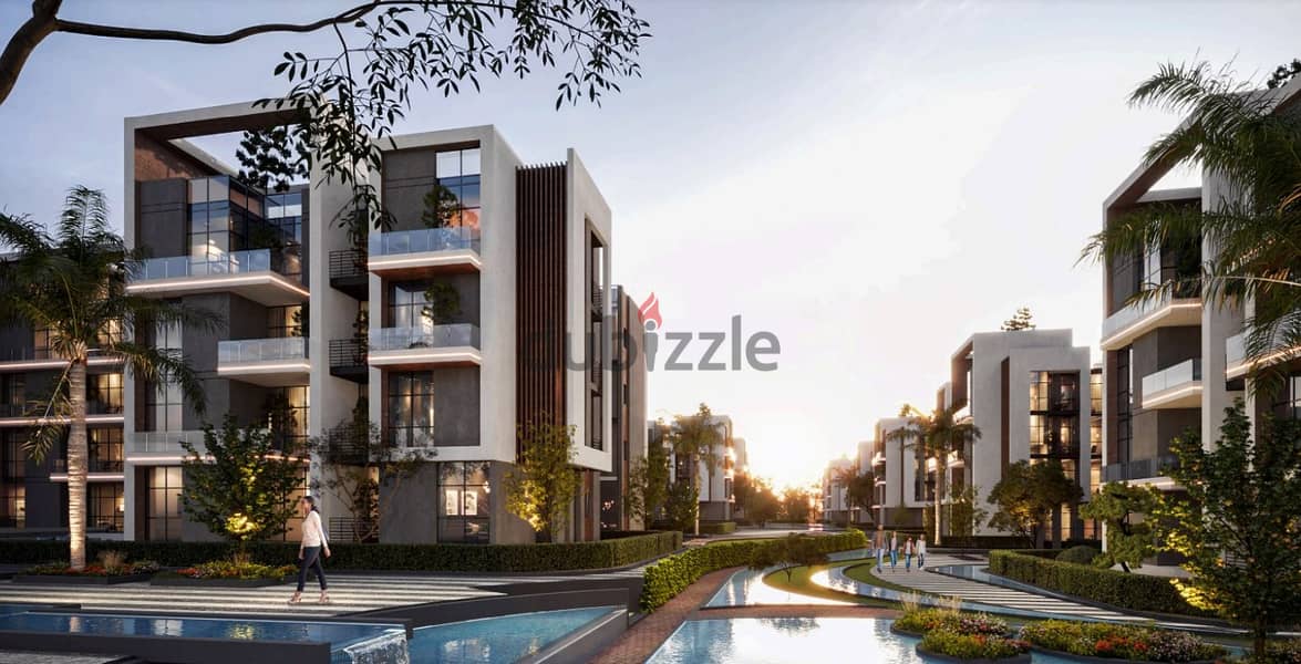 Two-bedroom apartment with a sea view, open to the landscape, in Sheikh Zayed, with installments over 9 years 8
