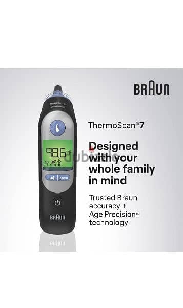 Braun ThermoScan 7 digital ear thermometer. 2