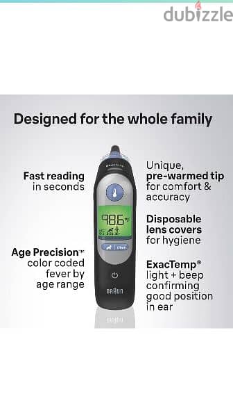 Braun ThermoScan 7 digital ear thermometer. 3