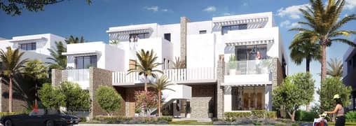 Roof Chalet 233m+58m in Silver sands North Coast project next to the villas completely marine and sea view  terrace 30 meters above sea level 0