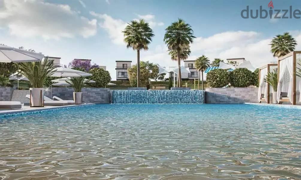 townhouse 207 M corner , directly overlooking the lagoon in Azzar Islands on the North Coast in Ras El Hekma. 1