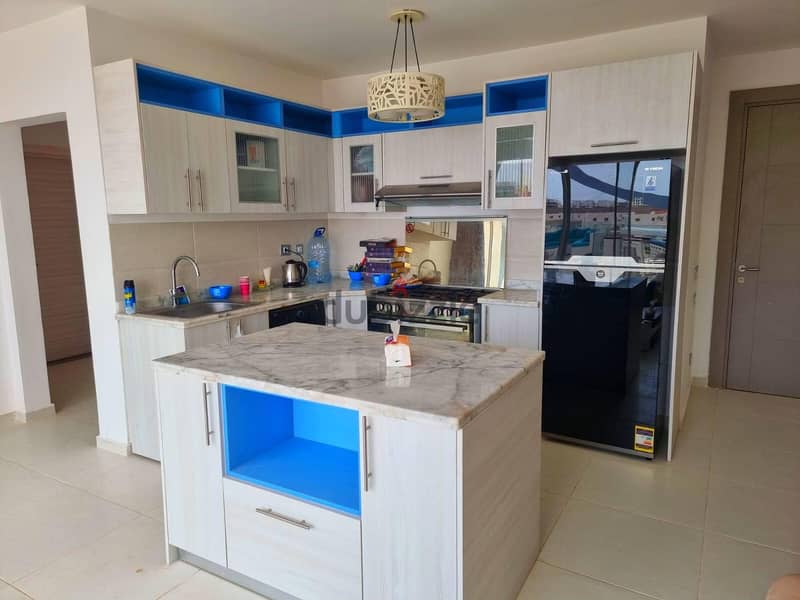 Royal villa in Fouka Bay North Coast  View of Crystal Lagoon and the sea. .  Fully Furnished & Finished with kitchen & Acs 6