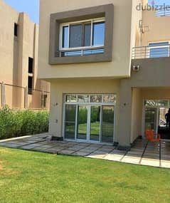 townhouse corner in Palm Hills new cairo, open view on green spaces 0