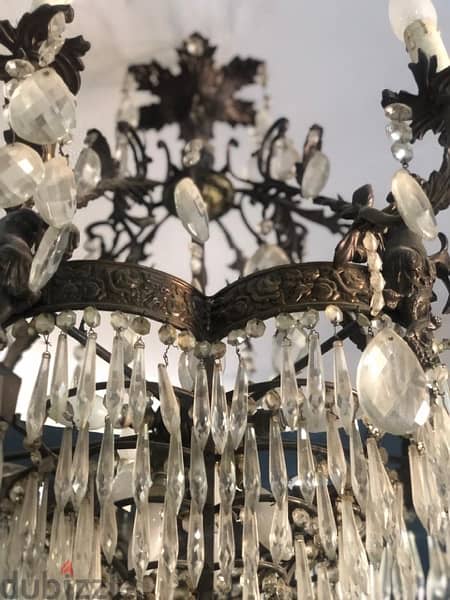 handmade copper chandelier نجفة نحاس 9