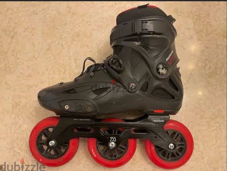 Powerslide Roller Skates + Oxelo Safety Kit and helmet سكيت باورسلايد 7