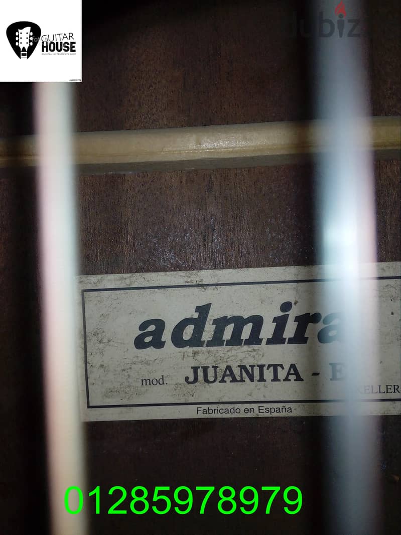 ADMIRA Juanita-e Classical Guitar made in spain جيتار  صناعة اسبانية 2
