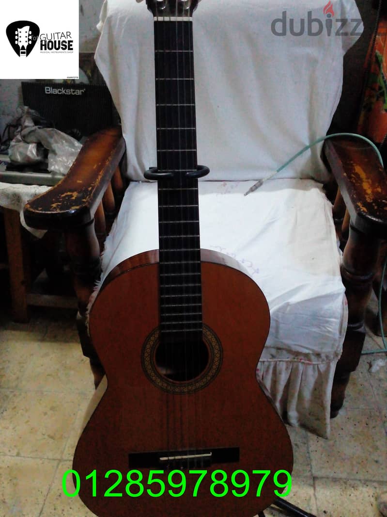 ADMIRA Juanita-e Classical Guitar made in spain جيتار  صناعة اسبانية 12