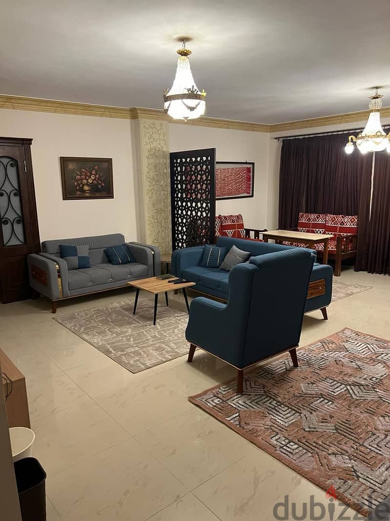 Fully furnished Apartment  with AC's & appliances for rent in very prime location New Cairo - compound El Masrya 3