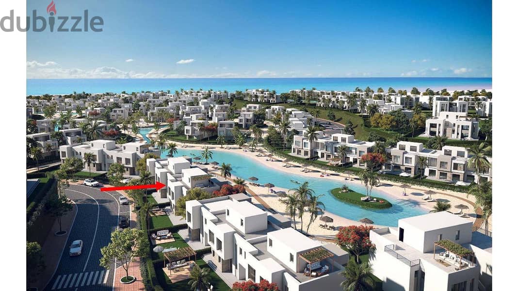 Own a two bedroom chalet in  Seazen Ras El Hekma City, North Coast, directly on the sea, with the first Emirati investor, with a 10% down payment and 8
