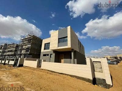 standalone villa 343m delivered under market price , hap town hassan allam 6