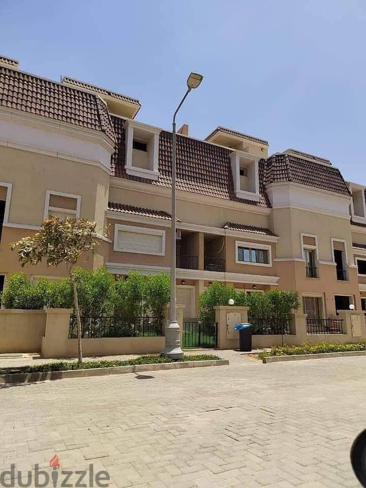 Villa for sale in Sarai Compound, New Cairo, with a cash discount of up to 42%, ground floor, garden, first floor, penthouse 4