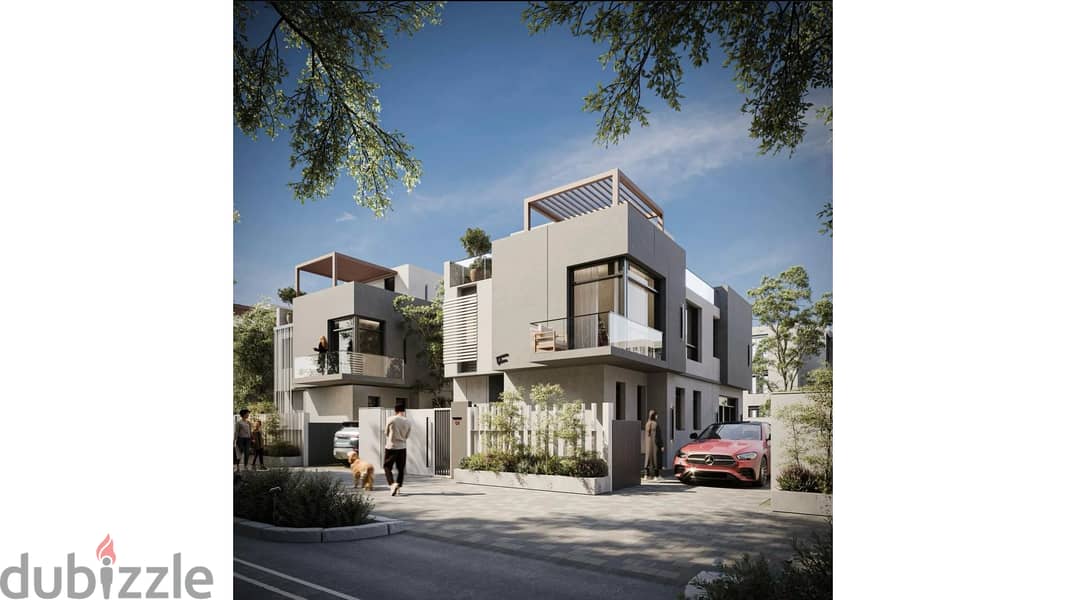3bed villa without down payment installments 10y New Cairo 3