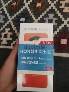 Honor x9b 5G مساحه 256/12 جديد متبرشم لم يستخدم