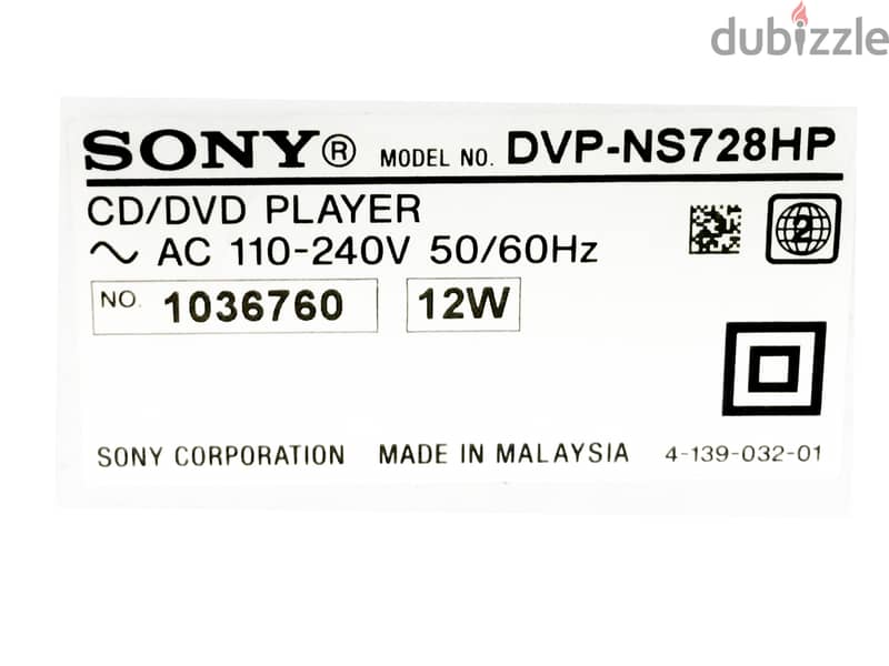 DVD Player   sony 6