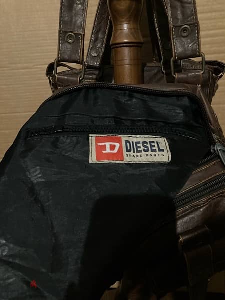 vintage diesel authentic leather bag 2