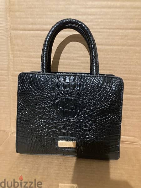 black croc leather bag 50% off 6