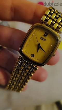 golden plated watch
