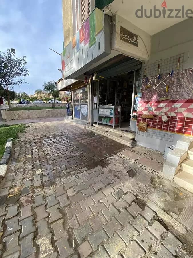 Ready shop for sale, area 27 square meters, third settlement 1
